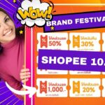 Shopee 10.10 Brand Festival แจกโค้ดส่วนลดจัดเต็มแซงทุกดีล