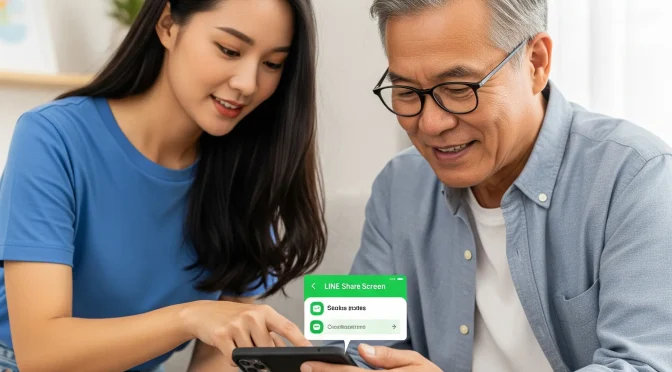 แชร์หน้าจอ LINE: Share Screen หมดปัญหาใช้มือถือไม่เป็น